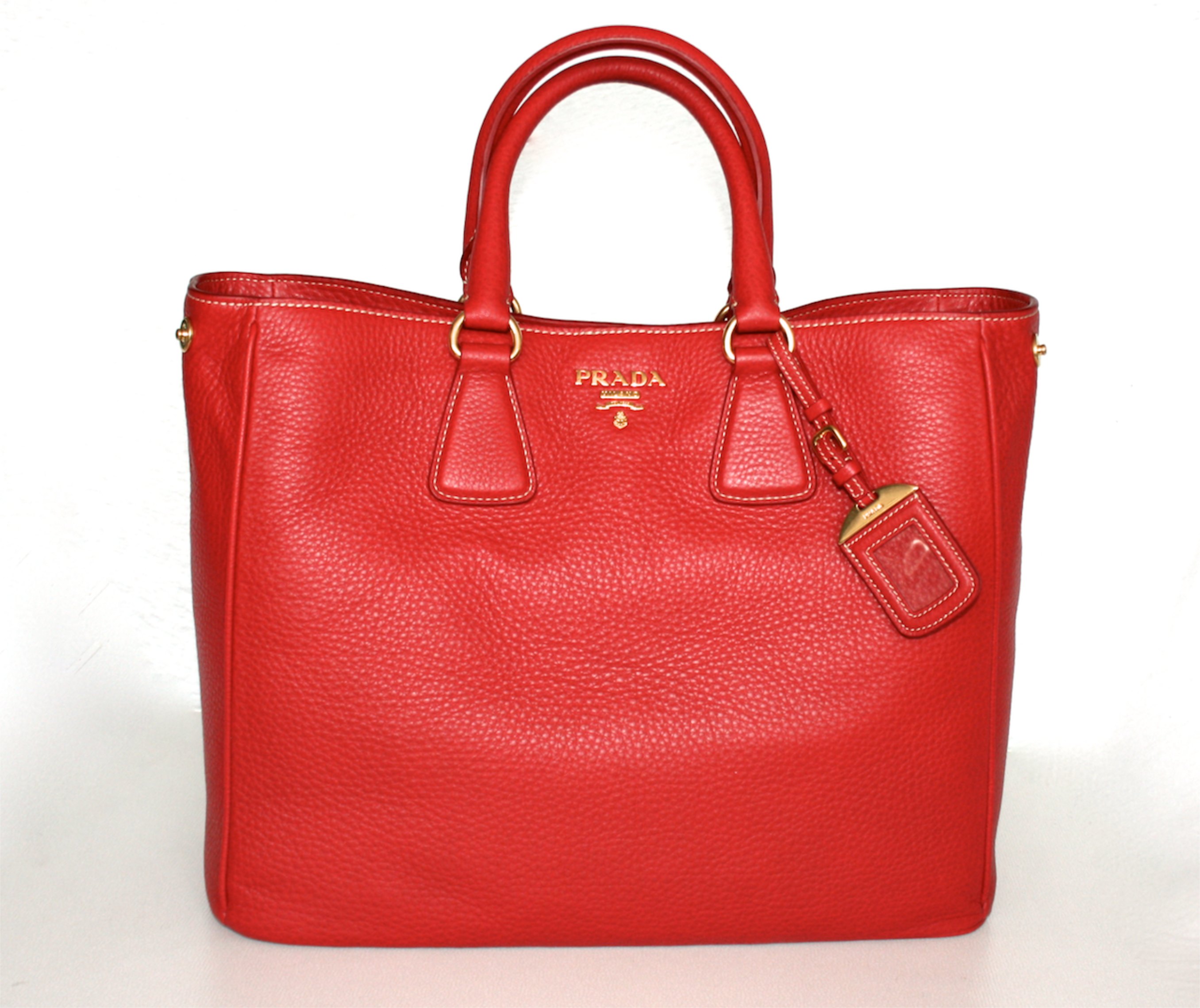 PRADA LUXUS HANDTASCHE TASCHE PURSE HANDBAG BAG NEU NEW BN2423 ROSSO