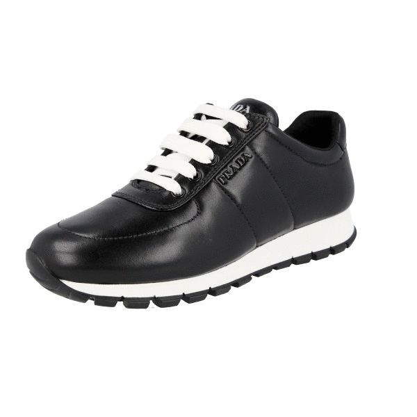 prada match race runner sneakers nero