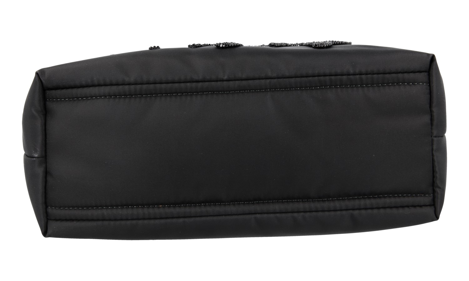 PRADA BAG HANDBAG 1BA257 EMBROIDED BLACK NYLON NEW | eBay