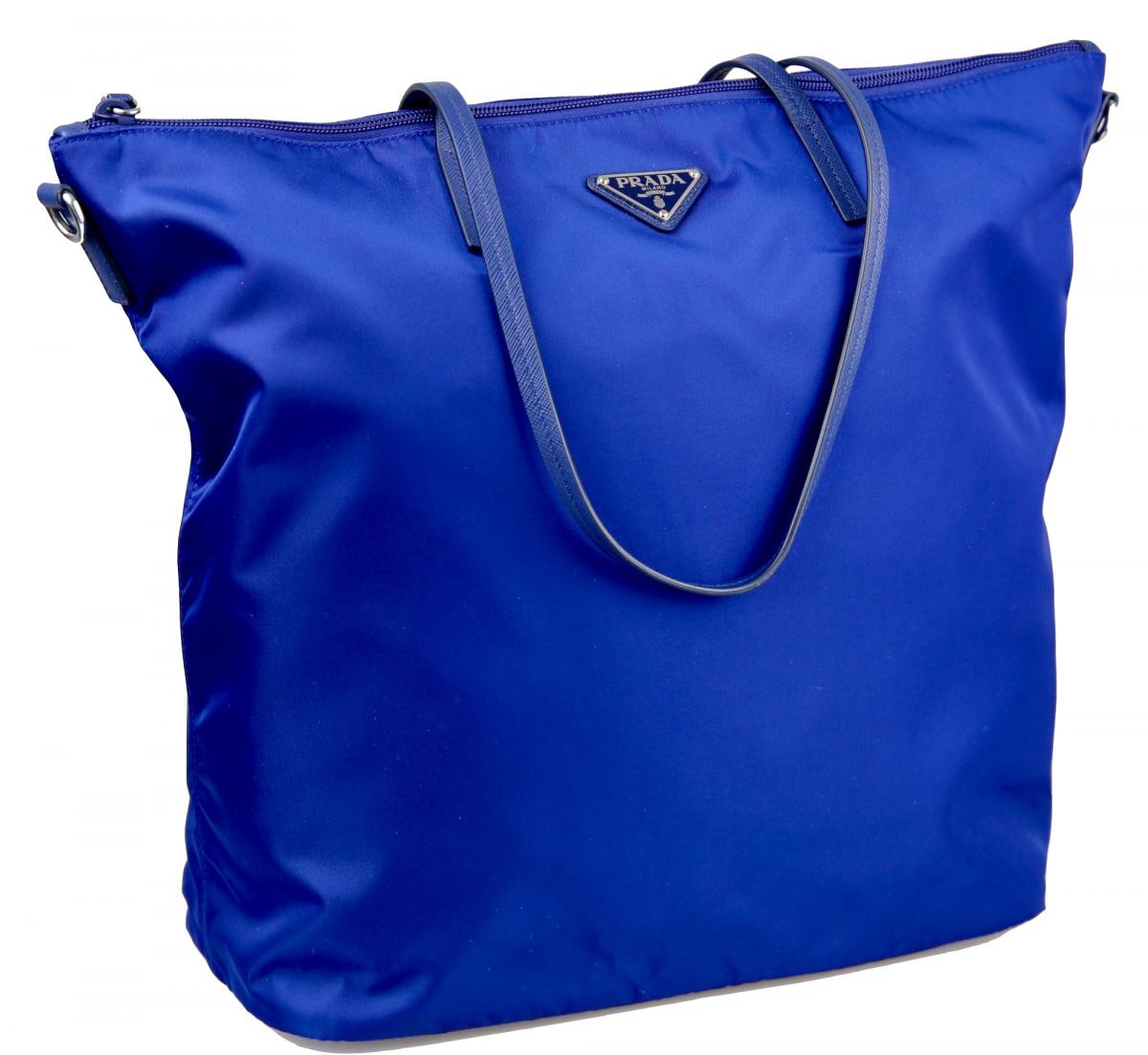 【関税&送料込】Prada Blue Nylon Beauty Case Prada Blue Nylon Vela Cosmetic Pouch Prada | TLC
