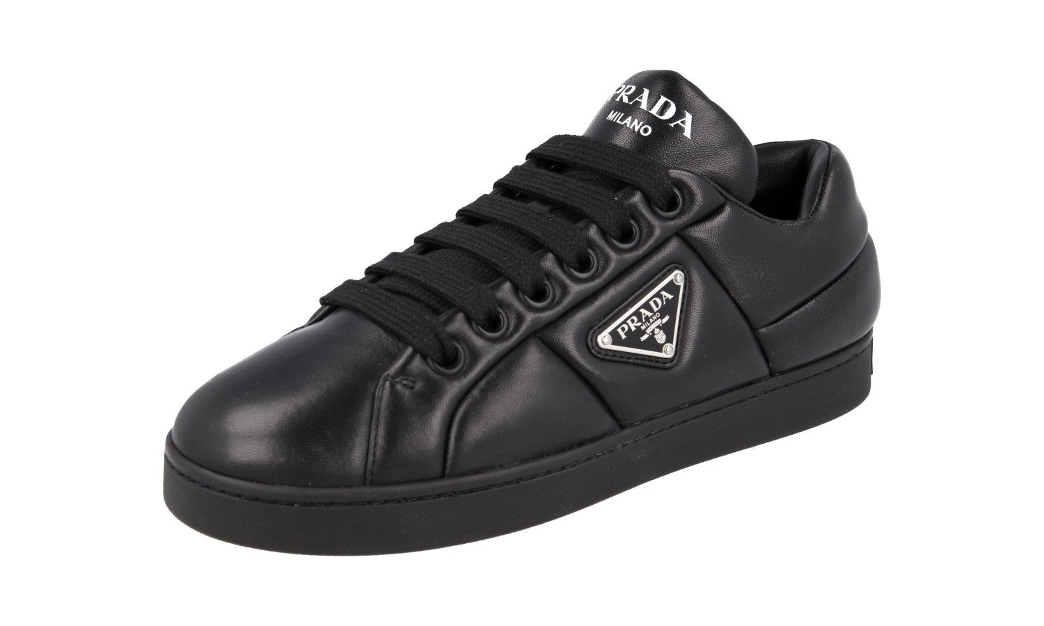 24PF new/PRADA レザーロートップスニーカー Sneakers Black 24PF new/PRADA レザーロートップスニーカー Sneakers Black