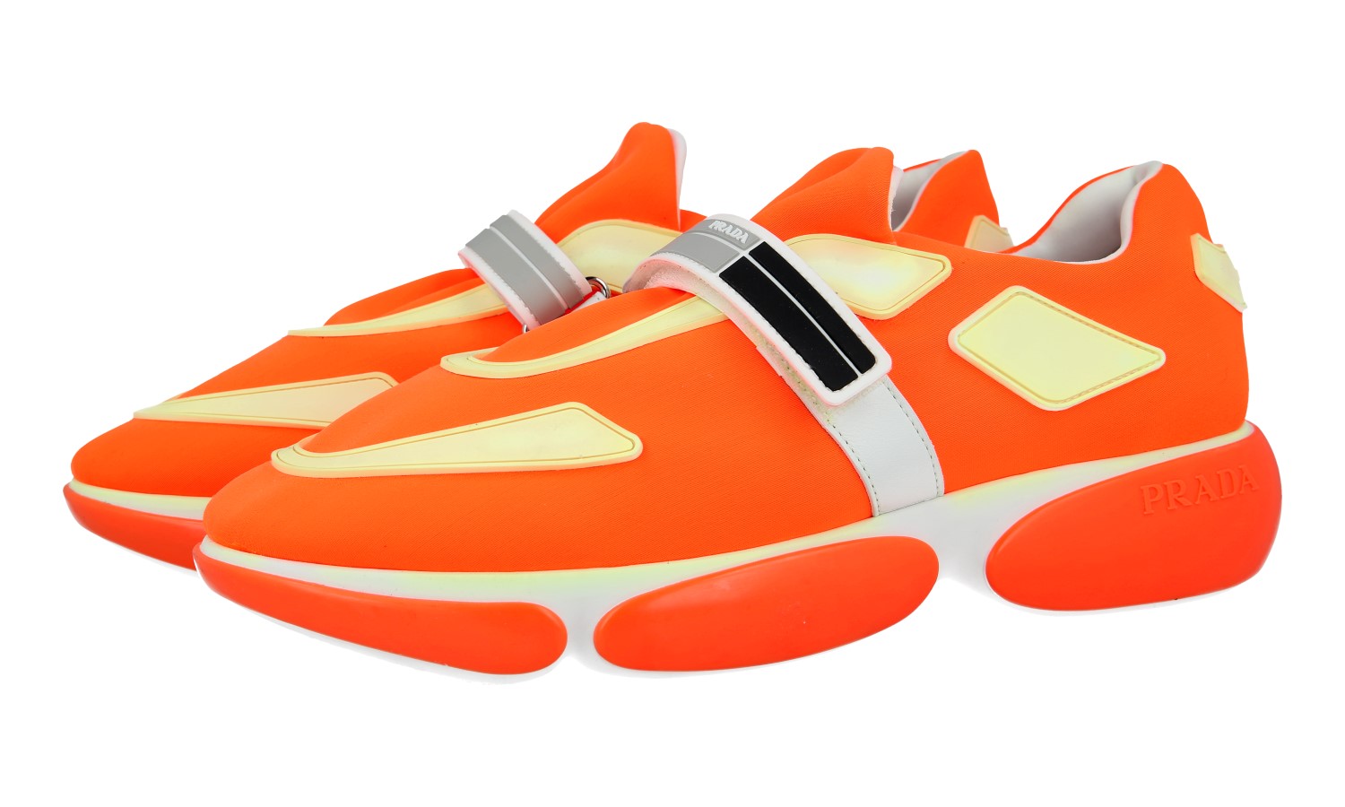 Perushu
高密度ダックワイドパンツ AUTH PRADA CLOUDBUST SNEAKERS SHOES 1E293I ORANGE NEOPRENE