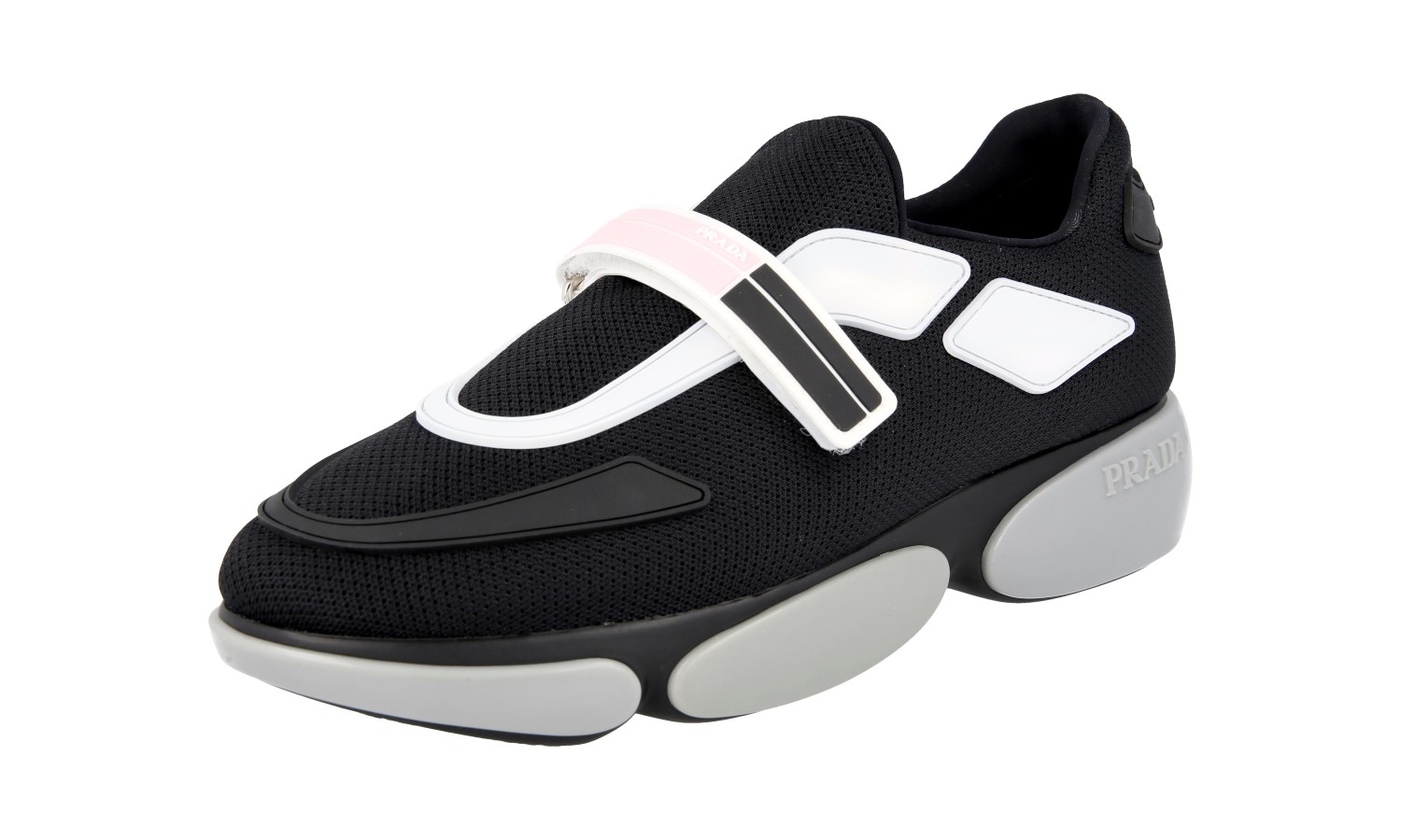 PRADA｜SNEAKERS (2EE369 038 F0632) Black Prax 01 Re-nylon And Brushed Leather Sneakers | PRADA