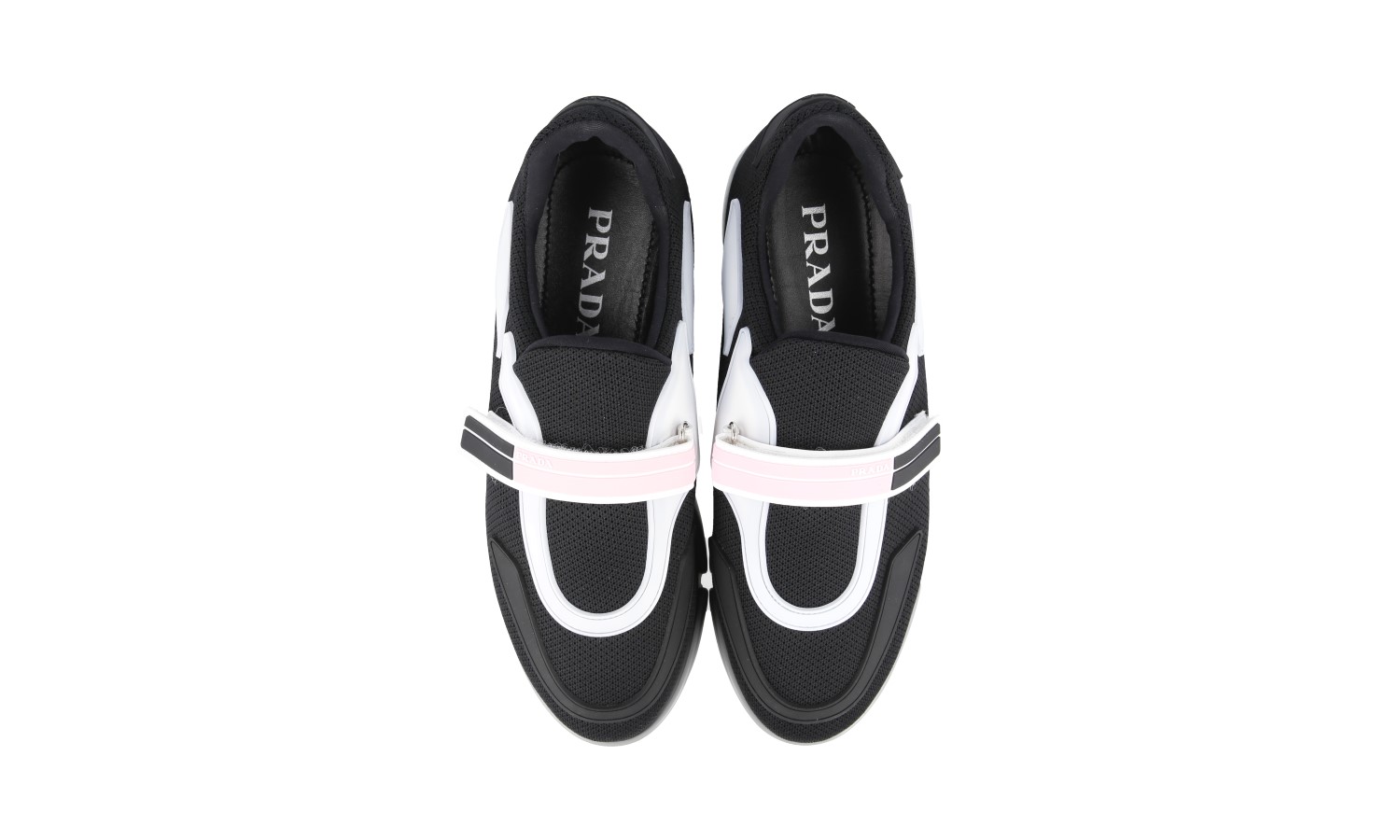 PRADA CLOUDBUST SNEAKERS SHOES 1E293I BLACK WHITE GREY NEW