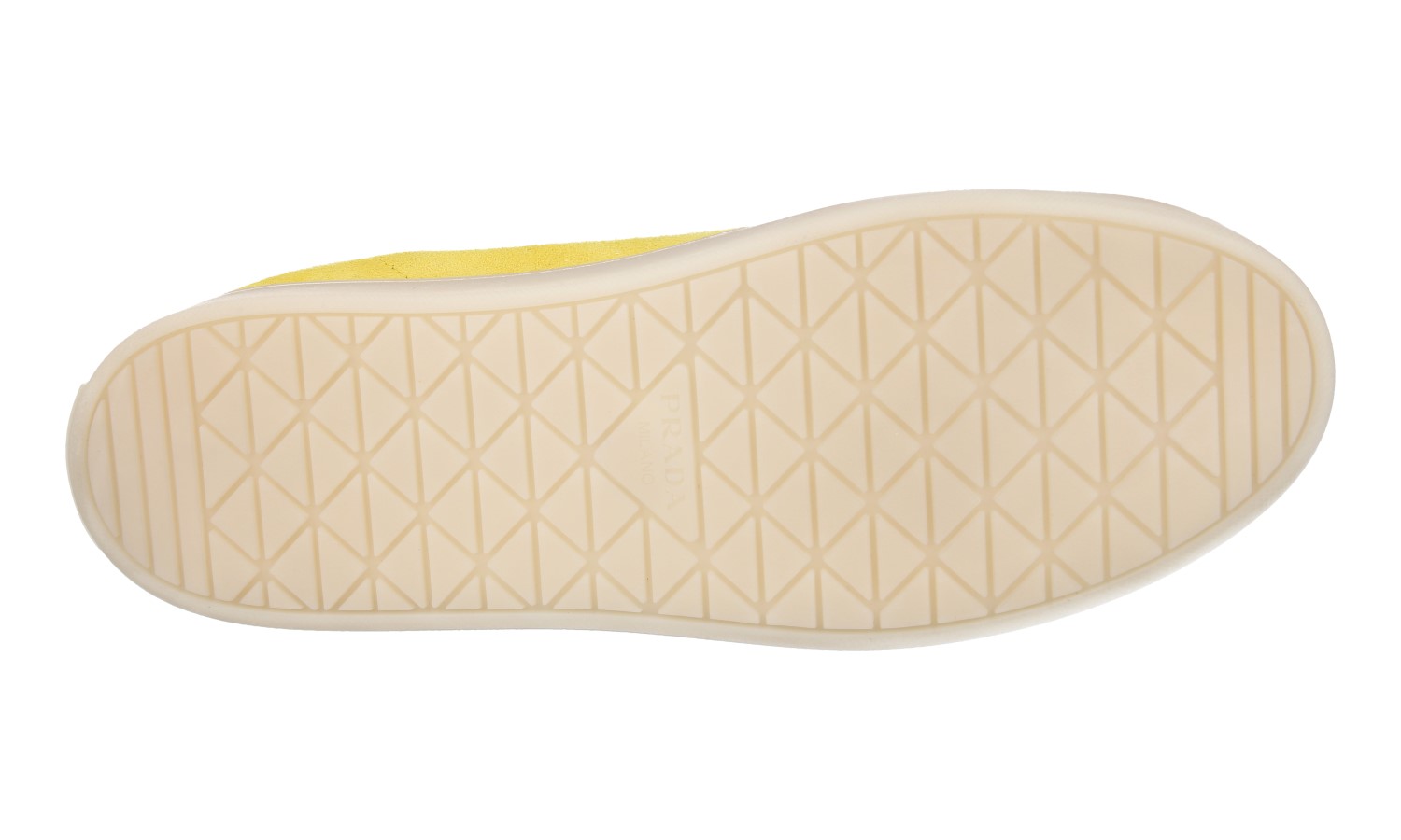 数量限定!EXPRESS便可◎PRADA スニーカー 1E413N PRADA Suede Lane Sneakers - 1E413N - Yellow - NEW - US 9.5