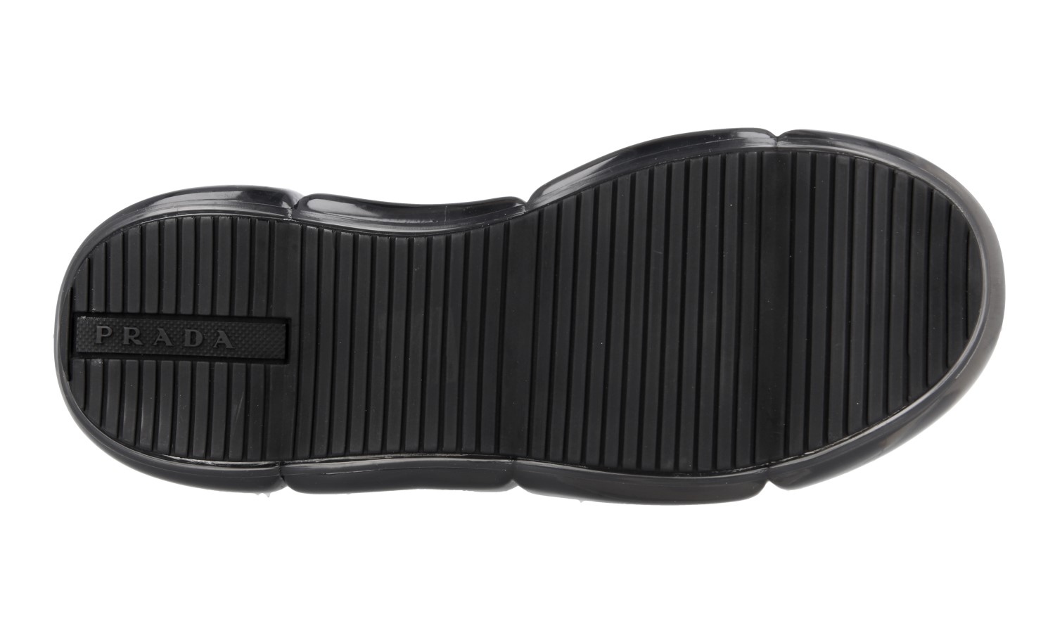 PRADA AIR SOLE CHUNKY PLATEAU SNEAKERS SHOES 1E431L BLACK US