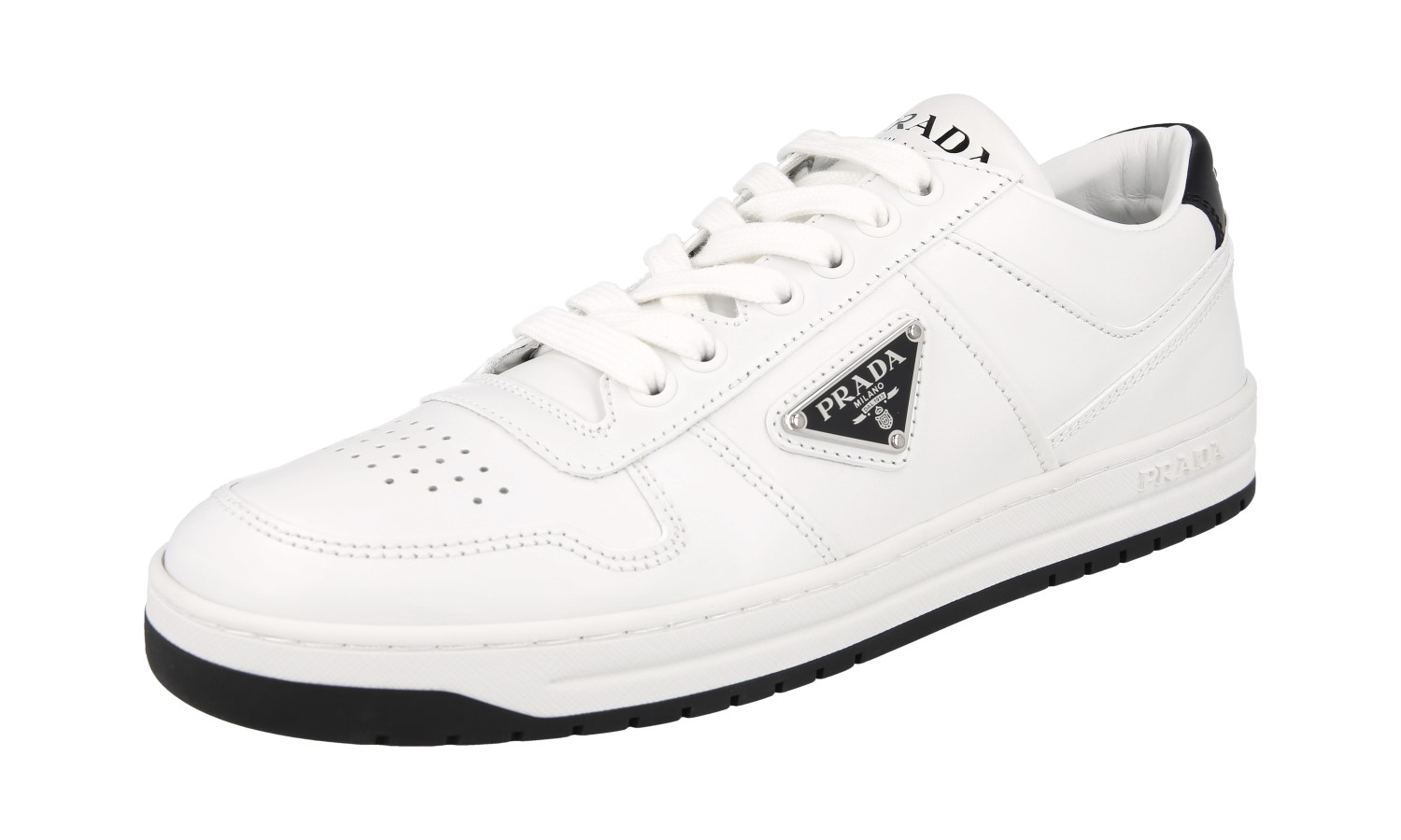 PRADA Downtown レザースニーカー【関税送料込】 国内発】PRADA ダウンタウン ボールド レザー スニーカー (PRADA