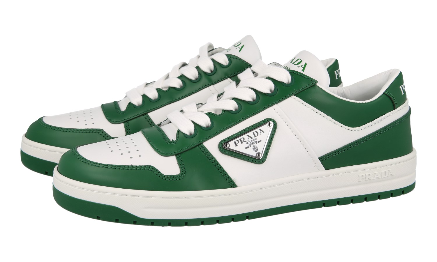 lemonさま専用です！PRADA SPORT made in italy PRADA Leather Downtown Sneakers - 1E792M - White/Green - NEW