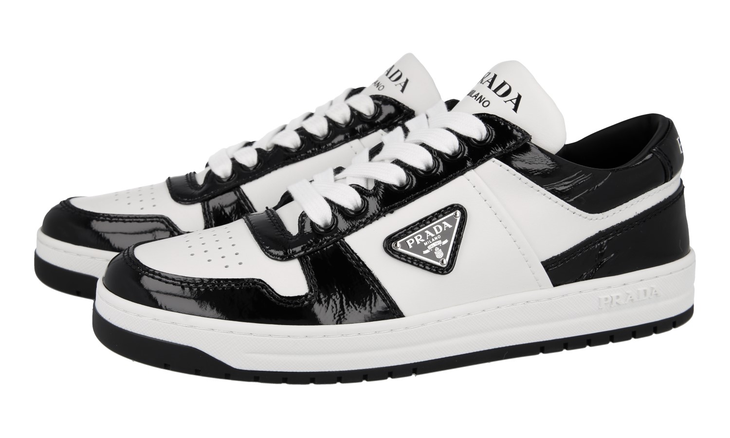大量入荷 B/W - 1E792M - Sneakers Downtown Leather PRADA - US - NEW テープ・マスキングテープ