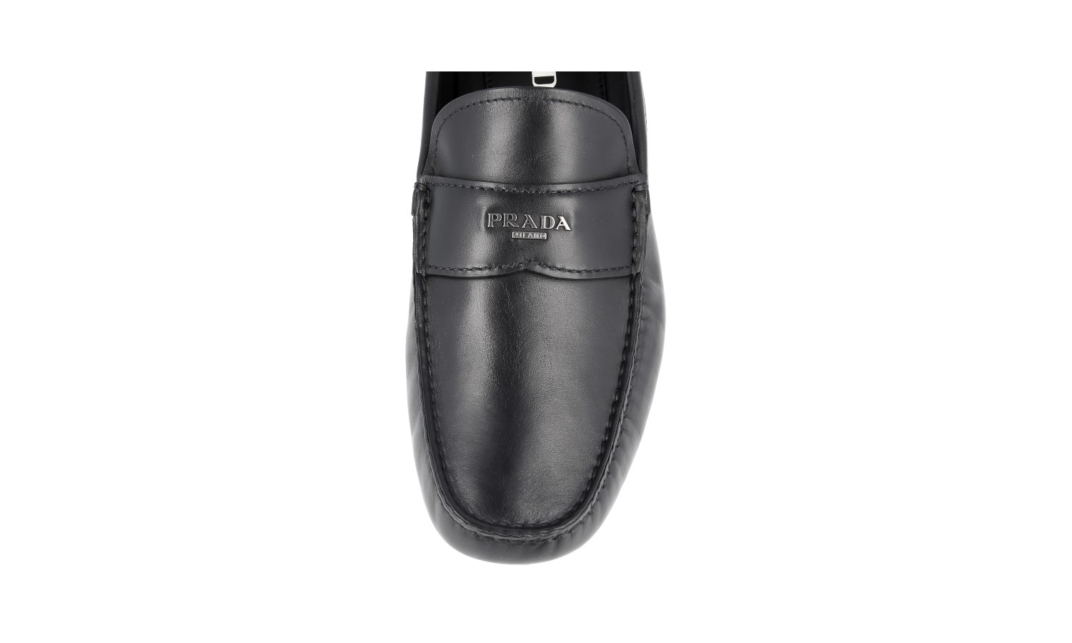 PRADA DRIVING LOAFERS SLIPPER SHOES 2D2170 BLACK LEATHER NEW