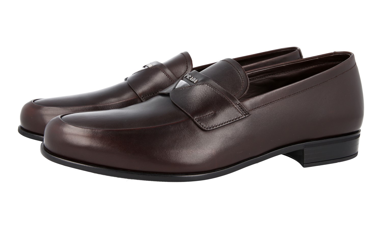 PRADA シルバー ローファー 37 1/2 (24～24.5) Prada Metallic Loafer Silver NIB $1390 Sz 37 | eBay