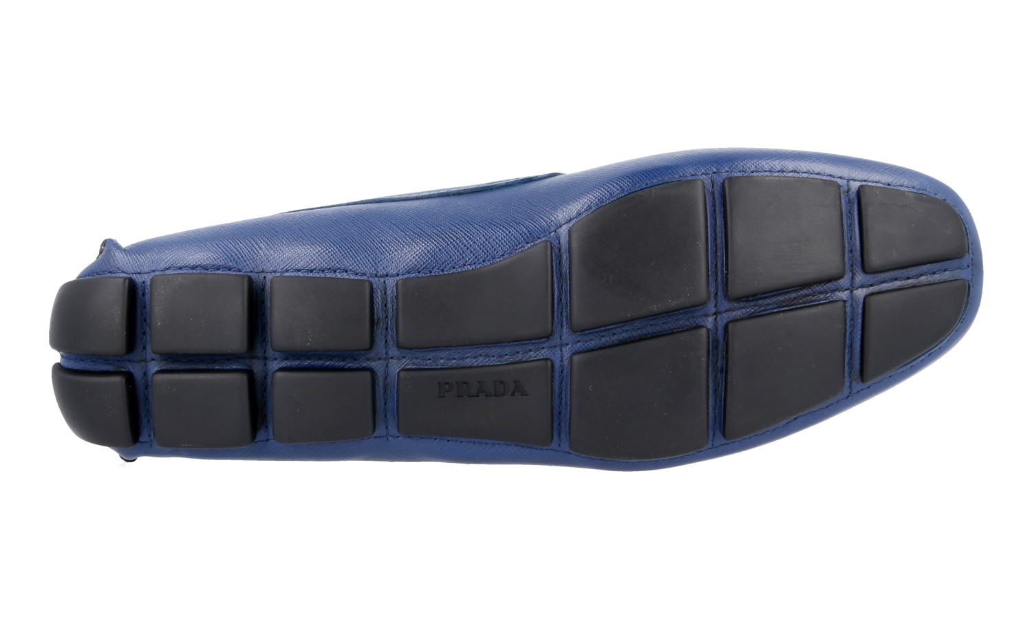 PRADA NAVY BLUE LOAFERS 2DD001 Pre-owned Prada Men main image 4