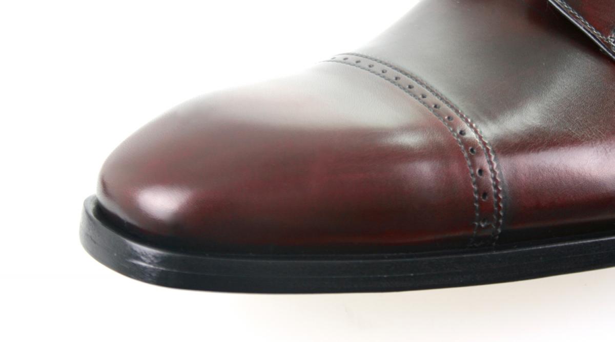 PRADA Elegant Cap Toe Dress Shoes - 2EB125 - Burgundy - NEW  display picture 3