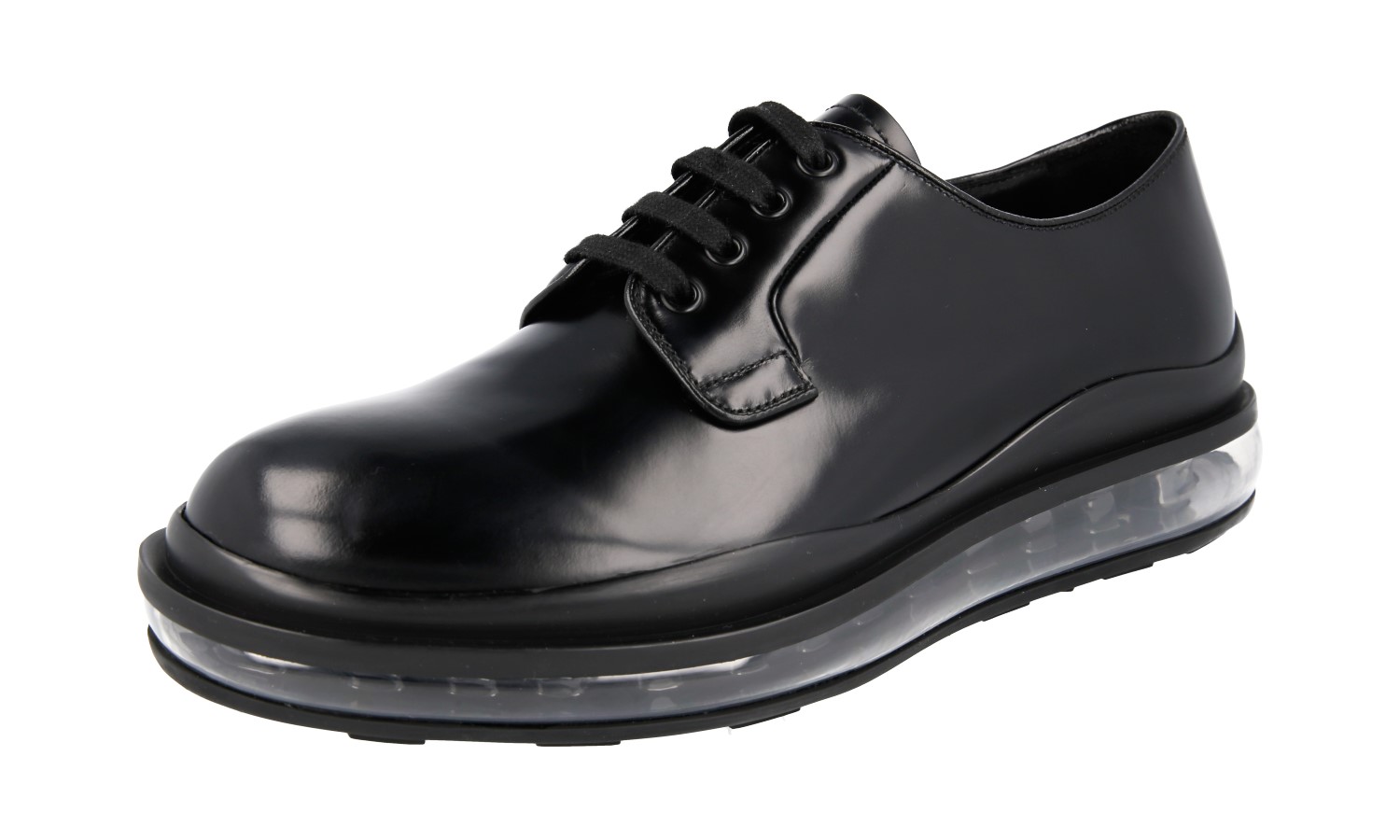 PRADA Leather Air Sole Derby Dress Shoes X Sneakers 2EG288 NEW