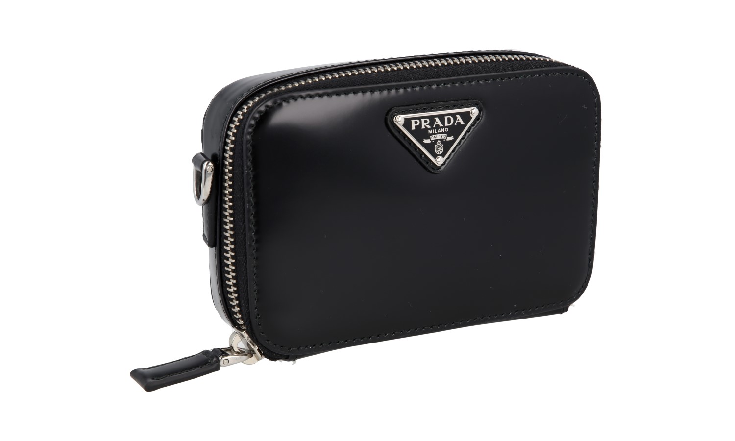 PRADA BRIQUE MINI BAG HANDBAG 2TT180 BLACK LEATHER NEW | eBay