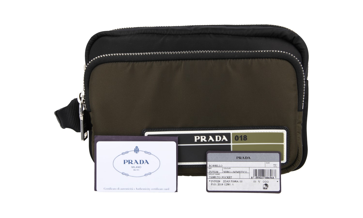 PRADA リストポーチ 90’s PRADA 未使用品 プラダ リストバンドポーチ ミニポーチ 1TT095
