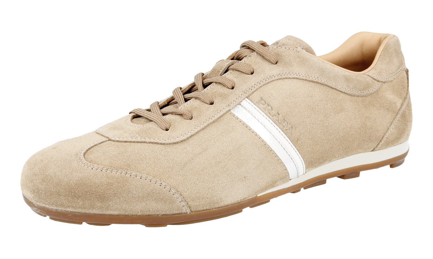 スニーカー PRADA Beige Suede Sneakers Prada Suede Sneakers | italist