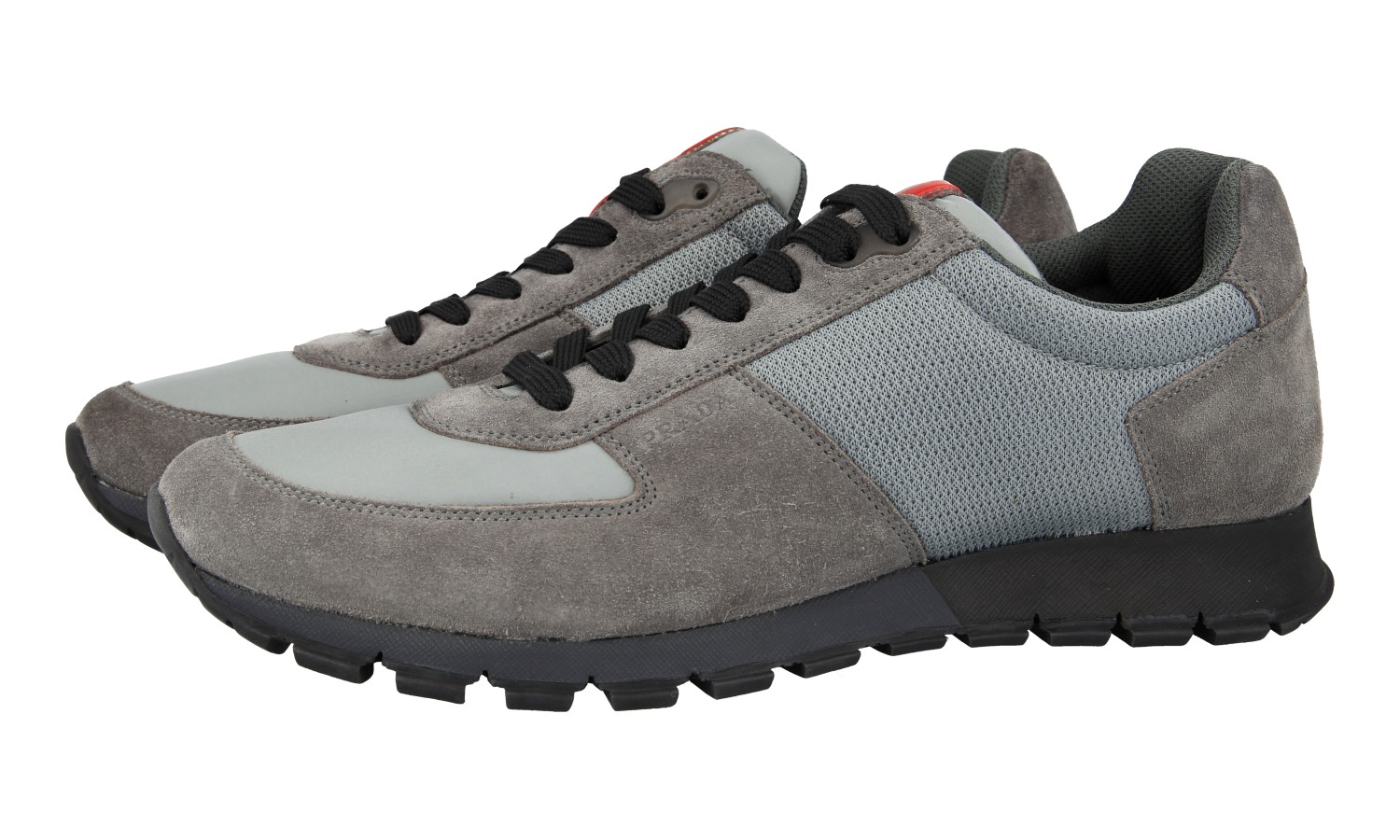 PRADA スニーカー PRADA プラダ コラプス Re-Nylon xスエード スニーカー 2EG479
