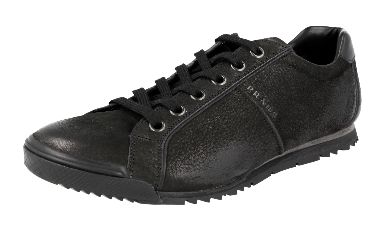 PRADA Leather Sneakers - 4E2719 - Black - NEW - US 10 EU 43 | eBay