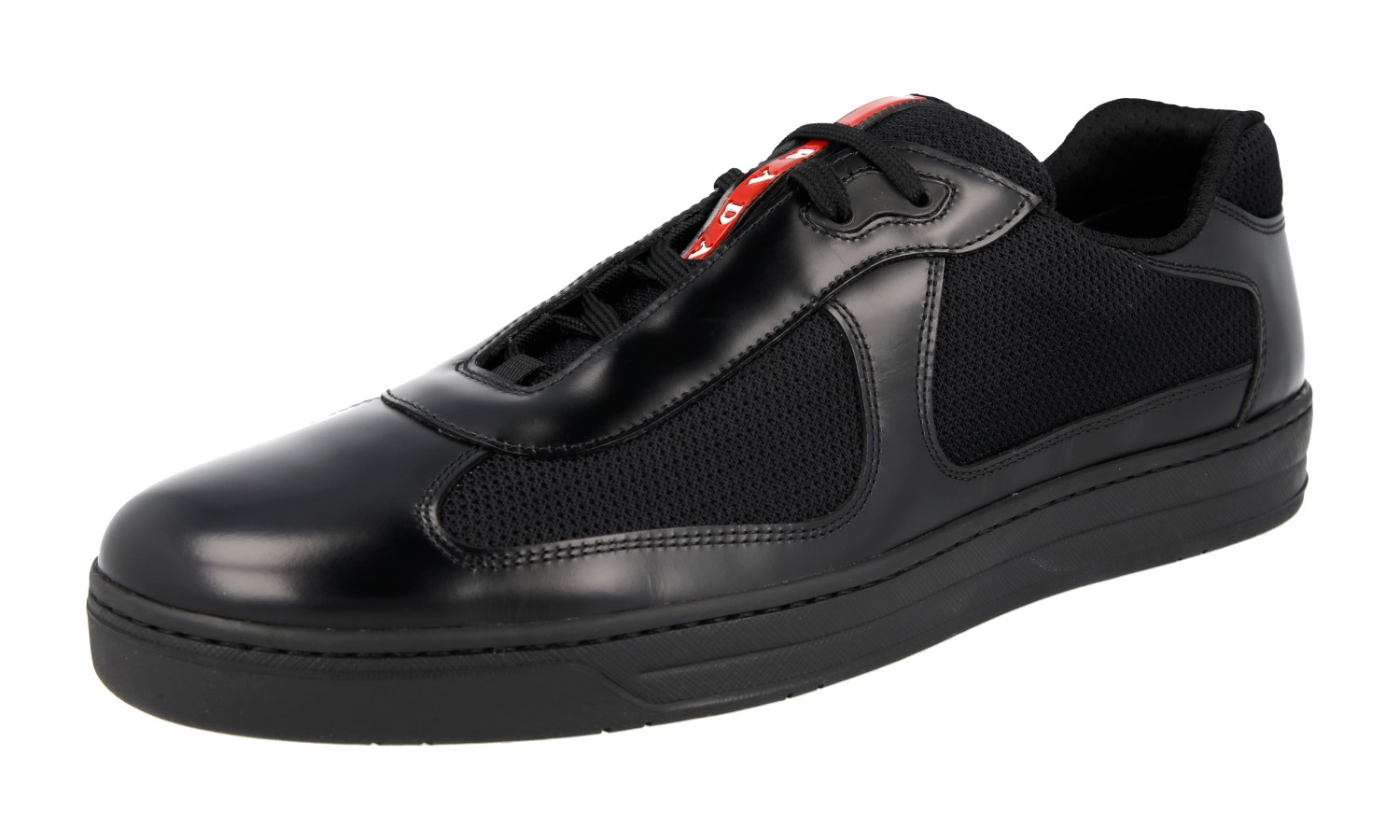 【関税負担】 PRADA AMERICA'S CUP SNEAKERS Black Prada America's Cup biker fabric sneakers | PRADA