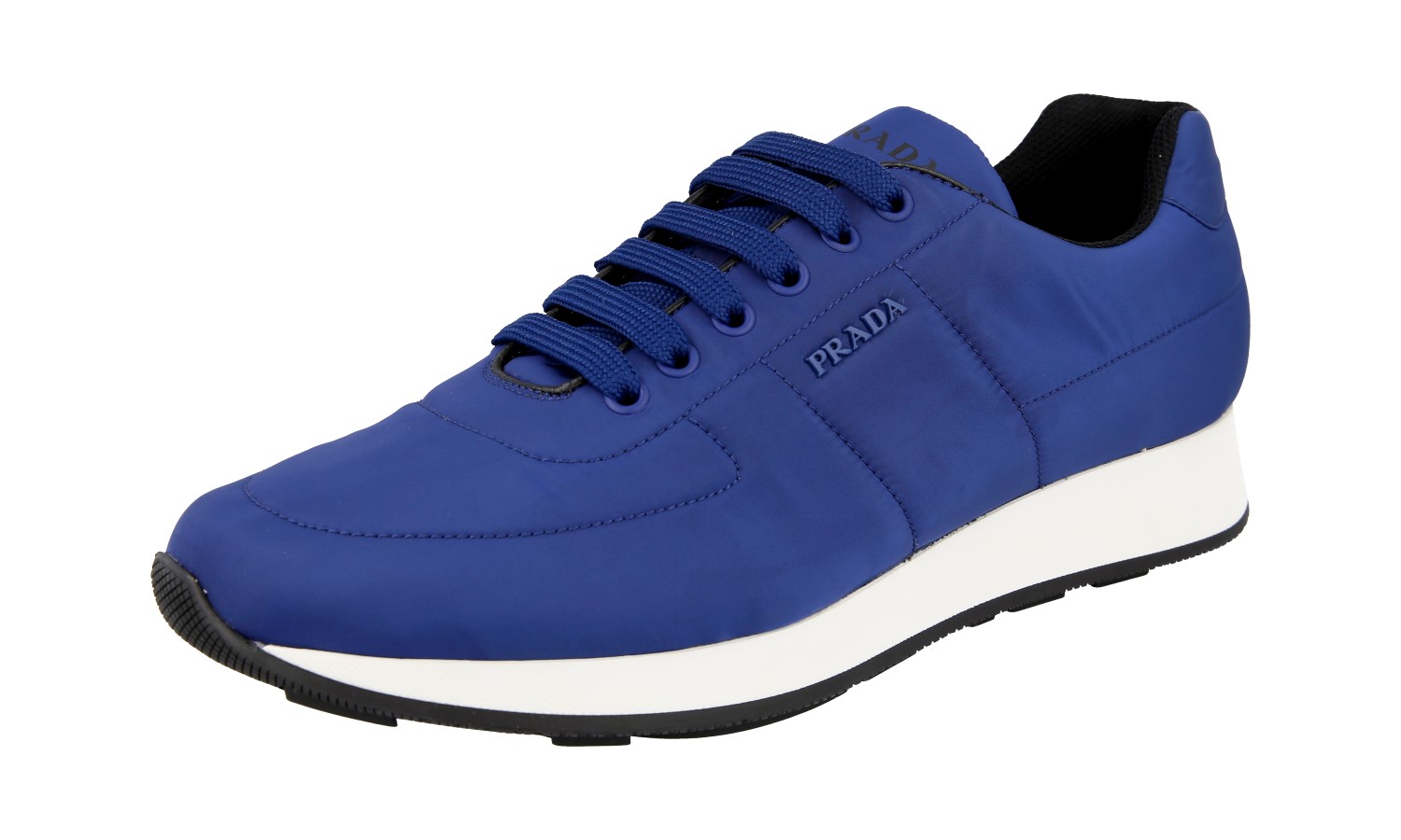 PRADA Lightweight Nylon Sneakers Prax01 Cobalt Blue White NEW - US