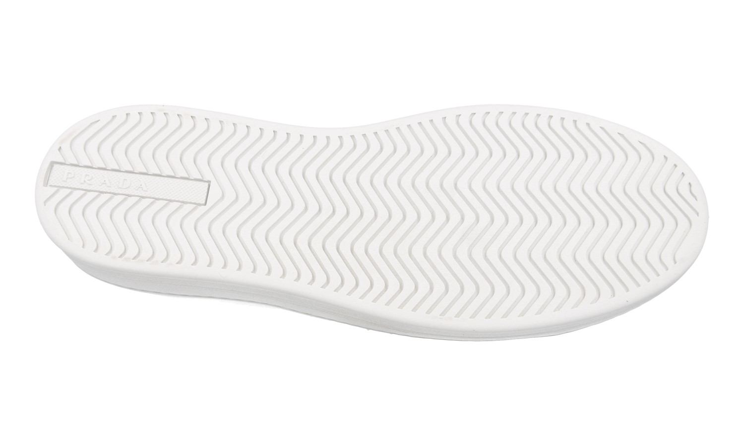 ララ PRADA DISTRICT AVENUE SNEAKERS SHOES 4E3544 WHITE LEATHER