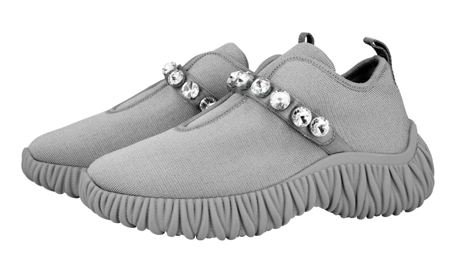 ［大人気！］MIU MIU Sneakers 5E387EF0053L48F0A8Z MIU MIU】レザー スニーカー (MiuMiu/スニーカー