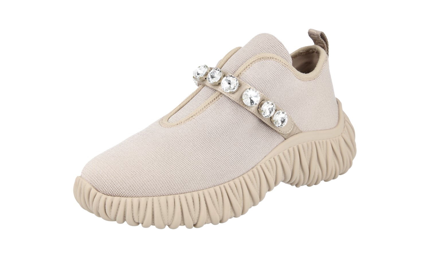 トップス miu miu archive trainers S size LUXURY MIU MIU BY PRADA SNEAKERS SHOES 5S376D BEIGE NEW US