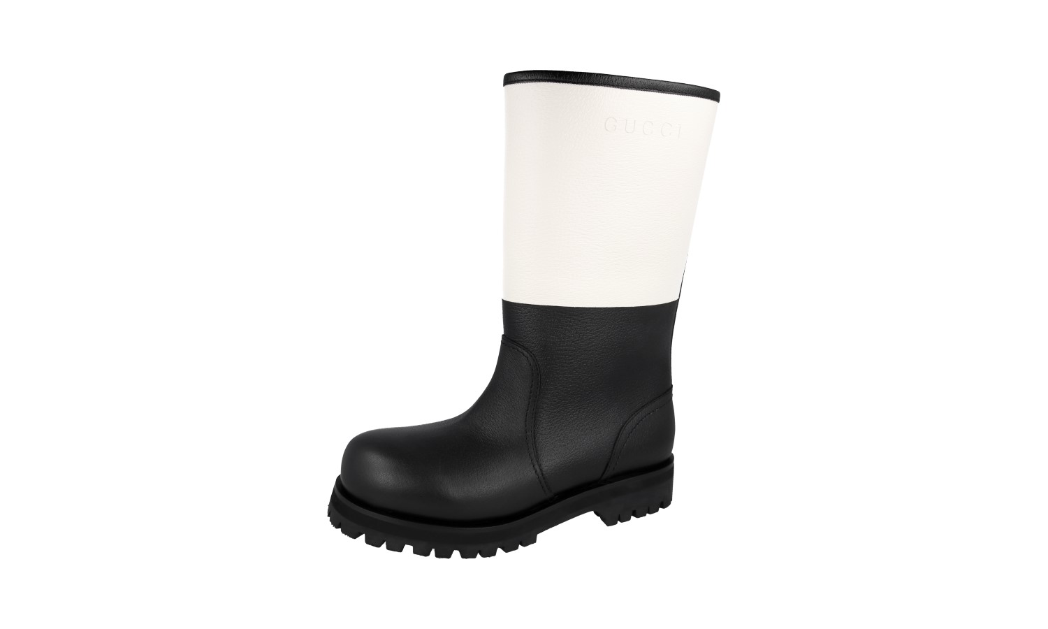 GUCCI Leather Boots - 777797 - White/Black - NEW - US 9 EU 42 | eBay
